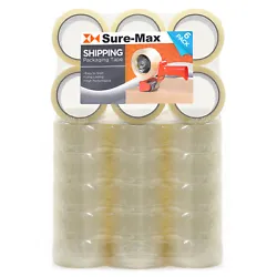 The leading edge of the tape features a small non-sticky strip, to make starting the roll easy. Standard size roll fits...