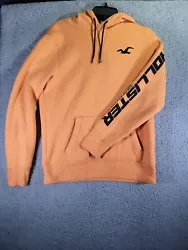Hollister Hoodie Orange Spell Out. Very Soft Material.