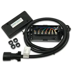Long Haul™ 7 Way Plug Inline Pre-Wired Trailer Cord Junction Box w/ 4 Foot Cable Long Haul™ 7 Way Plug Inline...
