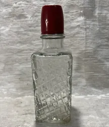Antique Glass liquor Bottle “Superior Quality D&P Rock Candy” Metal Screw Top.