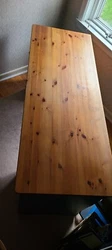 Well-built IKEA desk with solid pine top and pretty Wedgewood blue.  4 drawers and cupboard with 4 shelves.  Could...
