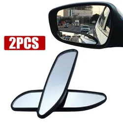 New Design: Newest upgrade rotate adjustable blind spot mirror, maximize your view with wide angle in car. 2 x Car...