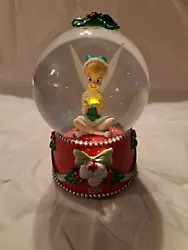 Disney Store Tinker Bell Lighted Snowflake Snowglobe Christmas 2004 Tinkerbell. Condition is Used. Shipped with USPS...