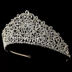 This piece is also equipped with a loop at the end of each band to allow bobby pins to secure the headpiece into the...