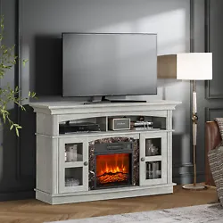 IDEALHOUSE Fireplace TV Stand for Living Room & Bed Room. The electric fireplace with 5000 BTU heat output and 400 Sq....
