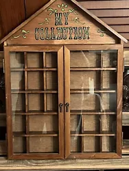 This sweet little curio cabinet is simply Country Beautiful. Doors work perfectly.