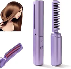 1pcs Hair Straightener. For All Hair Types : Soft, thinning, thick, curly etc! Simply brush through hair with the...