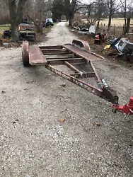 Used trailer with no title, the Wheels do not match but the spare does, it has a newer jack on it, It Has some sheet...