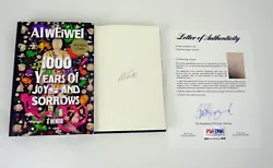 This is a hand signed/autographed 1st Edition/1st Printing Hardcover Book, 1000 Years of Joys And Sorrows, by Legendary...