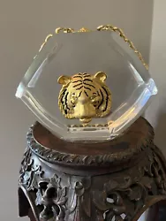 Alicia Lucite Art Piece W Doreen Ryan Tiger Signed & #1 of 50 RARE Find. The lucite is signed Alicia and numbered 1/50....