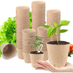 These amazing organic peat pots will prove to be exactly what you need! Biodegradable - Our cute plant starter pots...