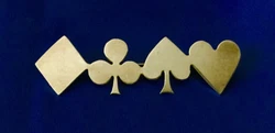 It is not stamped, but it is sterling silver. It is 2.5” long and 6/8” wide. Condition is excellent.