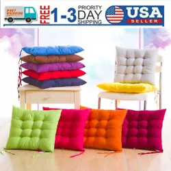 1 x Chair Cushion. Length of this curtain is 40cm, width is 40cm. Features: Solid Color, Tied Rope, Square Shape, Chair...