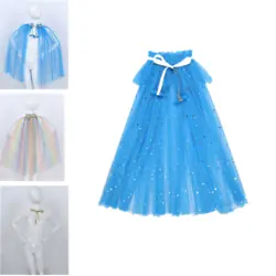 Cloak is made of polyester, tulle and sequins material, advise hand wash. Set Include : 1Pc Cloak. Material :...
