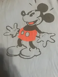 Mickey Mouse Vintage Single Stitch Junk Food Mens Tshirt Size Small Blue.
