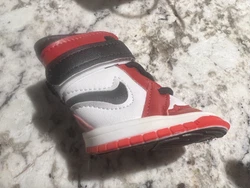 Dog shoes Nike air Jordan size 6 small. These shoes are for small size dogs only