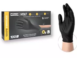 Premium Nitrile Glove Made of premium Nitrile Butadiene Rubber. VOLT Extra Strength 6 Mil Powder-Free Black Nitrile...
