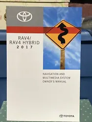 This is the 2017 Toyota RAV4 Hybrid Owners Manual Multimedia & Navigation System 01999-0R007. It is a comprehensive...