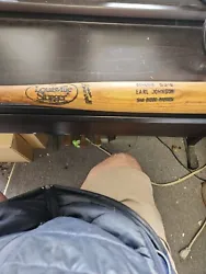 DAROND STOVALL Game Used Signed EXPOS Bat -MINORS MLB Louisville Slugger 125.