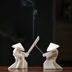 Size: Samurai with a sword can be inserted into the incense. The incense seat is 12cm long, 12.5cm wide and 4.5cm high....