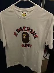 Bape Japanese Lettering Tee, worn once and never wore again, selling low because I don’t know the hype anymore, just...