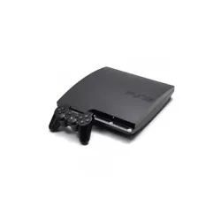 Console Sony PlayStation 3 Slim Noir 500 Go. Manette Dualshock 3 Noire. Boite dorigine non fournie, codes promo Sony...