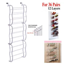 This organizer easily hangs over most doors, separates and organizes your shoes so you never have to search through...