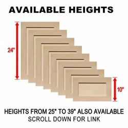 Premium Quality MDF Shaker Cabinet Doors. MDF is a manmade board thats designed to be easily painted. Its never stained...