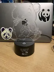 Panda Bear 3D Illusion Lamp 7Color Changing Touch Table Desk LED Nightlight Gift.