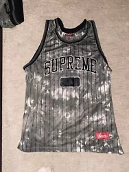 Supreme Basketball Jersey XL black, gray, silver, white. with matching shorts.. Jersey number 20. Drawstring shorts,...