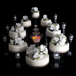 5 Tiers Acrylic Clear Cake Stand. Our Clear Cake Stand is an entertaining must-have! You can also elegantly display...