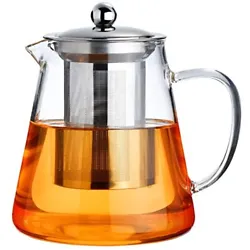 Our glass teapot are made of borosilicate lead-free glass that is scratch resistant and can withstand temperatures from...