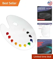 Oval Acrylic Painting Palette. Look no further than our Oval Acrylic Painting Palette. Made of premium quality acrylic,...