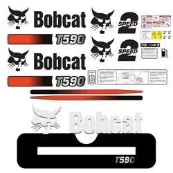 Bobcat T590 Skid Steer Set Decals Stickers. NEED ANOTHER MODEL?.