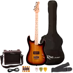 Rise to the occasion with a Rise by Sawtooth electric guitar in your hands! 3/4 Size Electric Guitar. 24