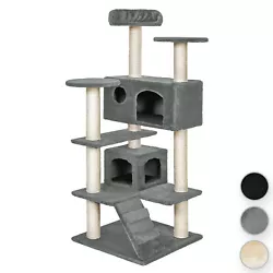 Arbre à chat MICKI 131 cm. 2 Maisons à chat pour un repos paisible. Cet arbre se distingue par ses finitions de...