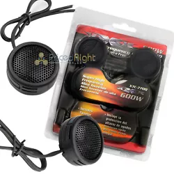 One Pair of brand new XTC-7700 high frequency mini dome tweeters with built-in crossovers. These tweeters are suface...