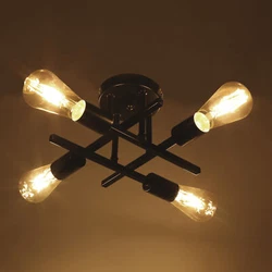 High Quality Material: This 4 light elegant sputnik ceiling lamp is finished by high-temperature spraying and...
