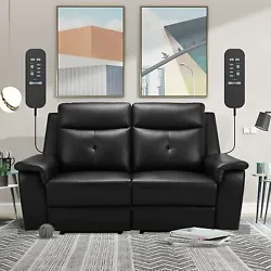 Ergonomic attentive caress your back, lumbar, thigh and leg. 『2 SEATER RECLINER SOFA』Just pull handle without push...