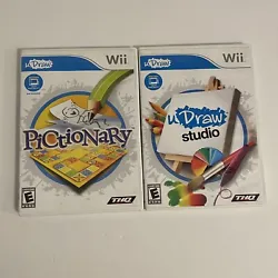 Nintendo Wii U Draw Studio and Pictionary. Tested. Condition is 