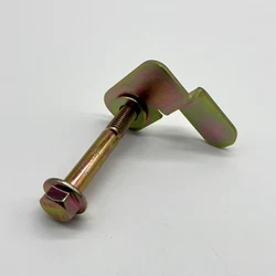 The flag nut is yellow zinc plated for corrosion resistance and is double the thickness of the OEM flag nut so it wont...