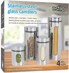 This is our new Kitchen Canister Set,perfect to keep you kitchen pantry neat and organized. Features a window for easy...