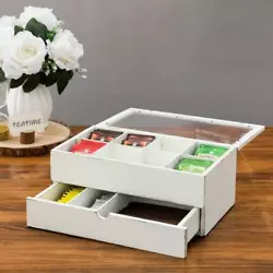 Simply keep on any table or counter top surface to have your tea and coffee essentials always at the ready. Pull-out...