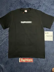 Supreme Motion Box Logo T-Shirt Black Size Medium. Condition is New with tags. Shipped with USPS Ground Advantage.