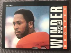 Own a piece of football history with this 1985 Topps #247 Sammy Winder Denver Broncos AFC Pro Bowl sports trading card....