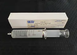 Model:Yale 50cc Reusable Glass Luer-Lok Syringe. Capacity: 50cc. NEW, open box. Lot no. 3C011. Our inventory is sourced...