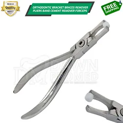 It is easy to operate, a comfortable grip. 【 HIGH QUALITY 】 Orthodontic bracket braces remover pliers are made of...