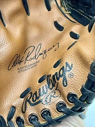 Alex Rodriguez Autographed Model Baseball Glove Rawlings Left Hand throw 10 in. In good condition Left Hand Throw with...