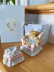 cherished teddies 4001915 Mom you’re tea-rific chair ottoman set. 2 pieces as a set!New in box with original...