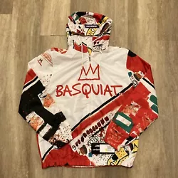 NWT Jean-Michel Basquiat Mens Members Only Windbreaker Jacket Sz Medium.